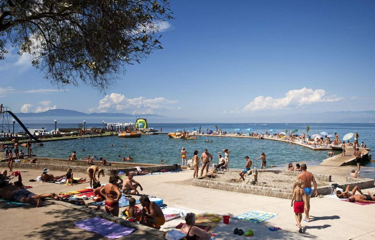 Spiaggia Malin a Malinska